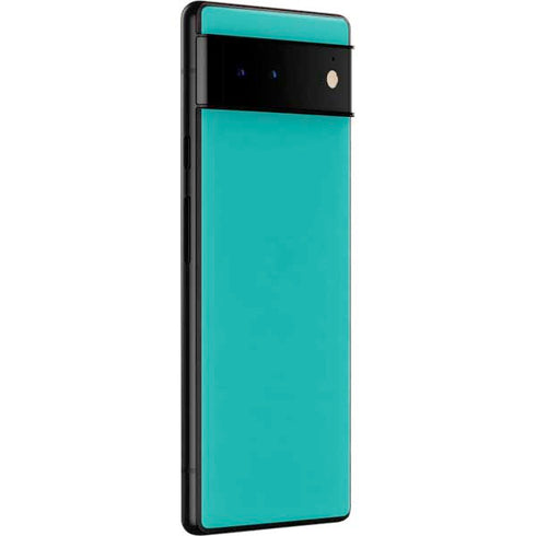 Aqua Blue Blue Solid Google Pixel 6 Pro Skin